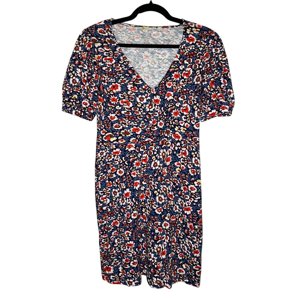 Boden - Multicolored Floral Dress - Puffy Sleeves